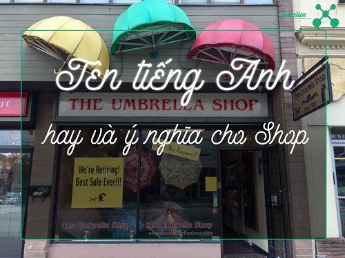 ten tieng Anh cho shop