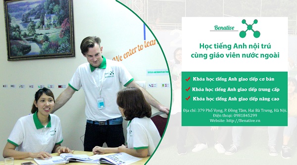 Học tiếng Anh với người nước ngoài tại Hà Nội cùng Benative