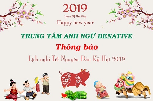 Benative thông báo lịch nghỉ Tết Nguyên Đán Kỷ Hợi 2019
