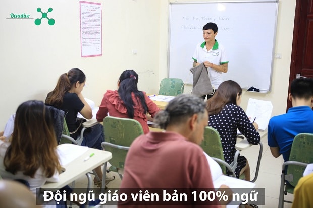 Giáo viên 100% bản xứ